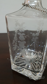 Bicchieri Cristallo 6+5 Pezzi + Bottiglia anni 70