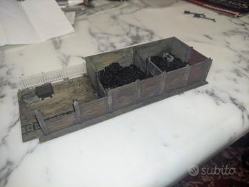 Faller : deposito carbone, portali e ponte 