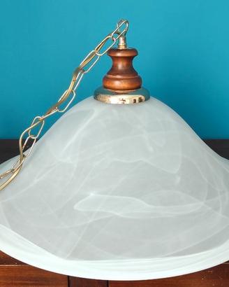 Lampadario a Sospensione in Vetro Satinato.