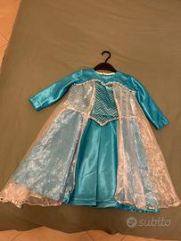 Vestito carnevale di Elsa per bambina