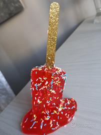 decorazione ghiacciolo in resina 