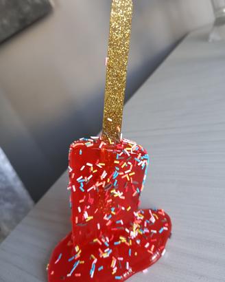 decorazione ghiacciolo in resina 