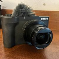 Fotocamera canon powershot v1 con accessori