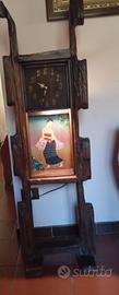 orologio bajour legno africano 