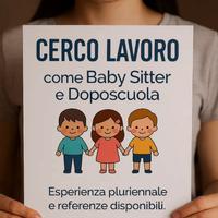 Dopo scuola babysitter serale