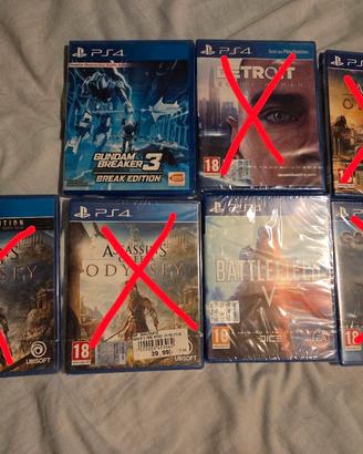 Giochi NUOVI sigillati PS4