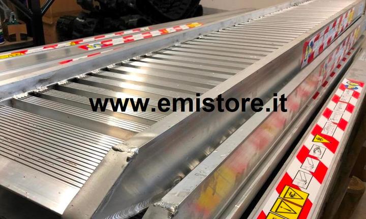 Rampe di carico 4 metri per escavatori e trattori
