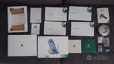 Confezione manuali cd guida Sony Ericsson P800 ITA