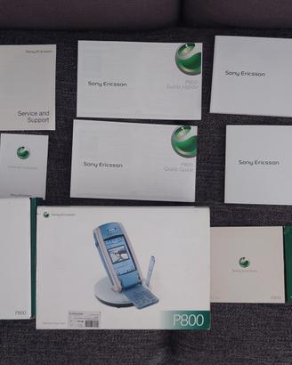 Confezione manuali cd guida Sony Ericsson P800 ITA