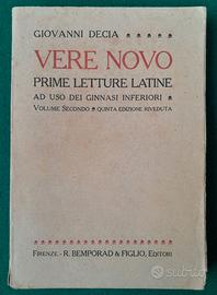 Libro Latino Vere Novo Prime Letture Latine 1922