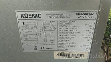 Ricambi frigo Koenic