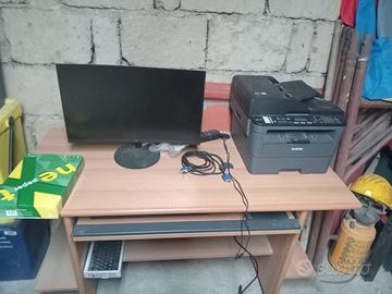 PC Asu + Monitor Curvo + Stampante WiFi