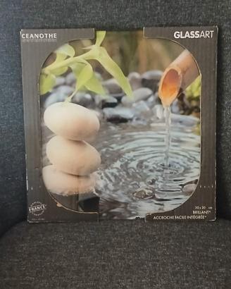 NUOVO Stampa su vetro Glassart cm. 30x30 - "Bambù"