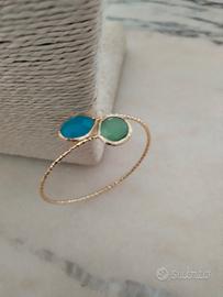 braccialetto rigido con pietre preziose