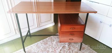 Scrivania Teak MODULARE stile Scandinavo Tavolo