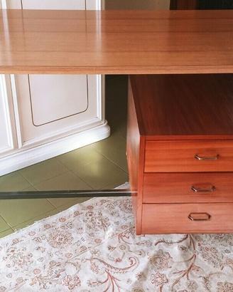 Scrivania Teak MODULARE stile Scandinavo Tavolo