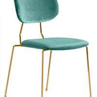 Coppia Sedie Velluto Rossanese