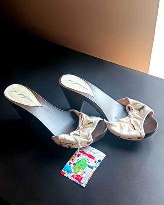 Zoccoli Sabot Vintage You Young Coveri N.38 Nuovi