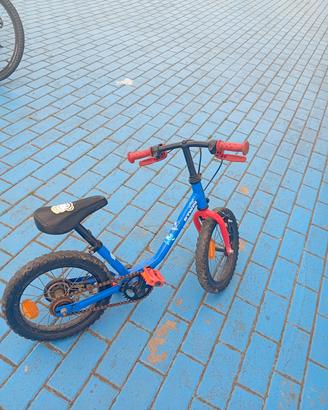 bicicletta 16" Btwin 3-6 anni