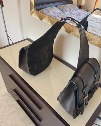 Harley Davidson borse semirigide in cuoio