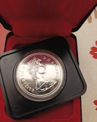 moneta dollaro canadese in argento 