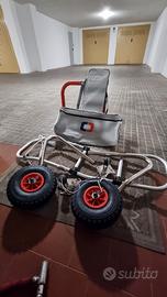 ruote di alaggio, scaletta, borsa sotto panca