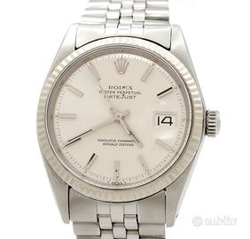 Rolex Date Just Acciaio ref. 1601 Silver Dial