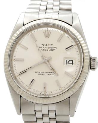 Rolex Date Just Acciaio ref. 1601 Silver Dial