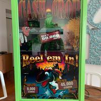 VETRO LUMINOSO SLOT MACHINE VINTAGE