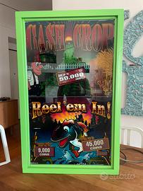 VETRO LUMINOSO SLOT MACHINE VINTAGE