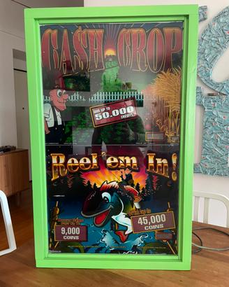 VETRO LUMINOSO SLOT MACHINE VINTAGE