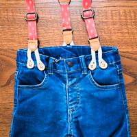 Losan pantaloncini con bretelle tg 9-12 mesi