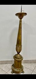 Antiquariato candelabro in ottone fine’900
