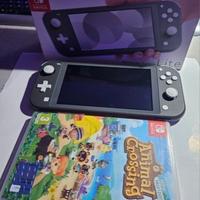 switch lite grigia + animal crossing new horizons 