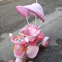 bici-triciclo rosa bambina