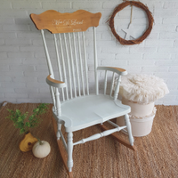 Sedia a dondolo shabby chic
