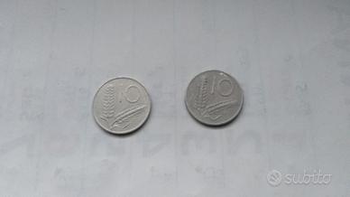 Lotto monete da 10 lire