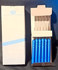 set  6 coltelli  AMC da tavola blue  
