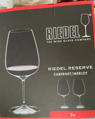 Calici Riedel Reserve Cabernet/Merlot nuovi