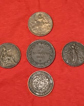 Monete storiche del 1800