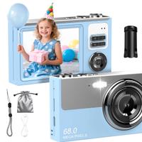 Fotocamera digitale 64 mp 4k con schermo Ips