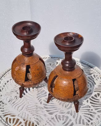 Coppia porta candele brasiliani