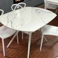 Tavolo rotante effetto marmo nuovo