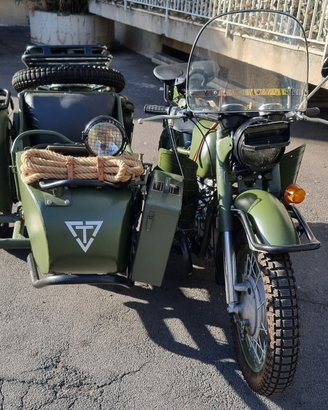 Sidecar Militare 2WD con blocco del differenziale