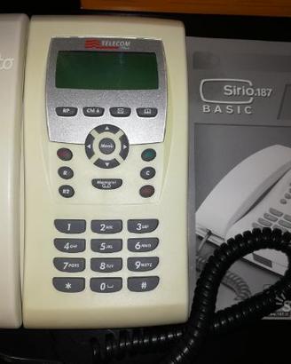 Sirio.187 basic telecom - telefono fisso con filo