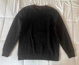 Felpa Girocollo Uomo Piazza Italia Nera - Taglia S