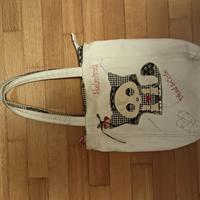 borsa con gatto scheletro per bambina o ragazza