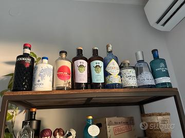 Lotto 15 bottiglie Gin vuote