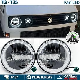 FARI LED Per TRANSPORTER T3 T25 Angel Luce Bianca