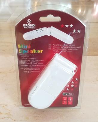 Brondi mini speaker spk-10 pieghevole altoparlante